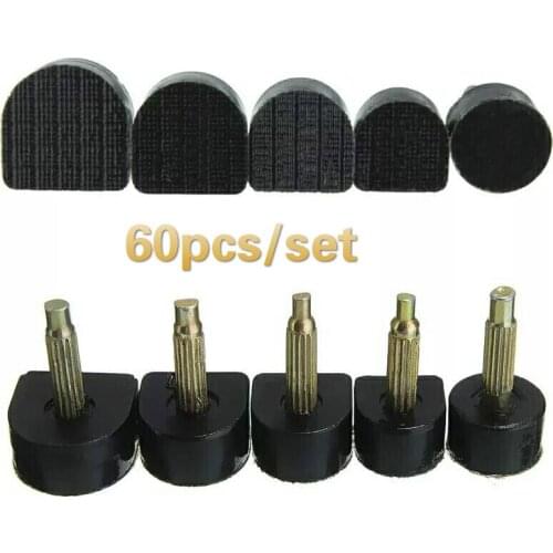 60pcs/set of black heel plugs, can protect 5 sizes of high heels, used to repair high heels, womens high heels