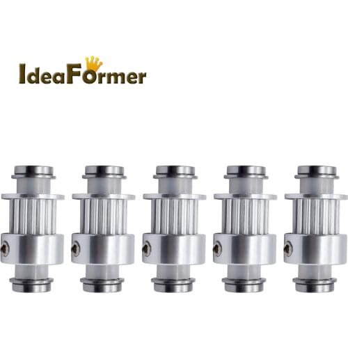 MK7 MK8 Timing Pulley Aluminum 16 Tooth For 3D Printer Parts MK Extruder Replicator left Y-axis Synchronous Wheel kit