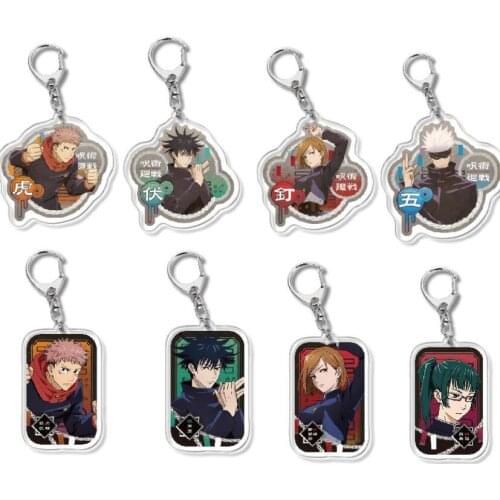 Jujutsu Kaisen Yuji Itadori Gojo Satoru Anime Acrylic Pendant Keychain Figure Collection Model Toy Gifts Cosplay