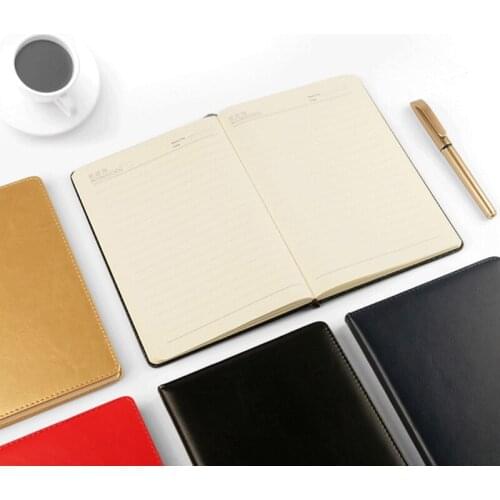 A5 PU Leather Journal Notebook Lined Paper Diary Planner Notepad Stationery Business Office School Supplies