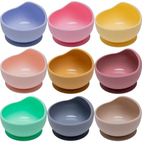 Bopoobo 1PC Silicone Bowl Baby BPA Free Silicone Chewing Food Grade Newborn Accessories Teeth Baby Feeding Supplies