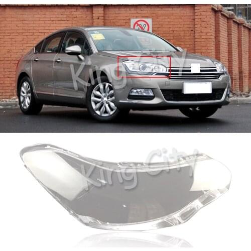 CAPQX For Citroen C5 2010 2011 2012 2013 2014 2015 2016 Front Headlight Glass Head Lamp Cover headlamp lens Shell Hood