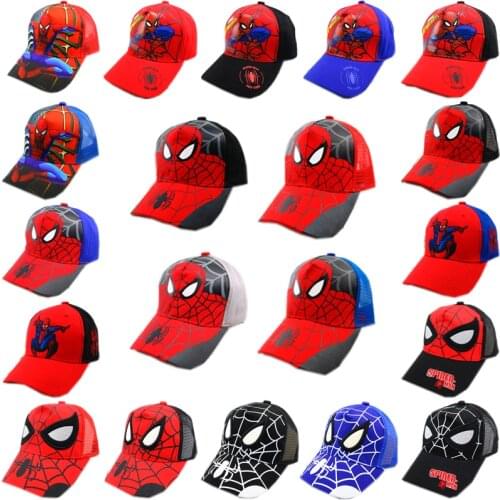 Disney Miracle Mickey Mouse Childrens Hat Boy Girl Travel Hat Spiderman Mickey Minnie Baby Hat Digital Gift Hat Beanie