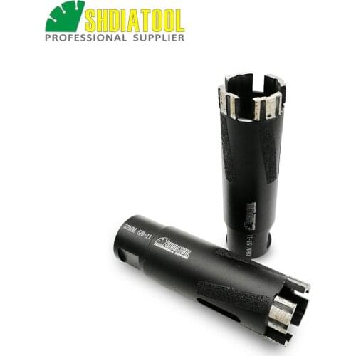 DIATOOL 2pcs Laser Welded Diamond Dry Drilling Core Bits With Side Protection 5/8-11 Thread