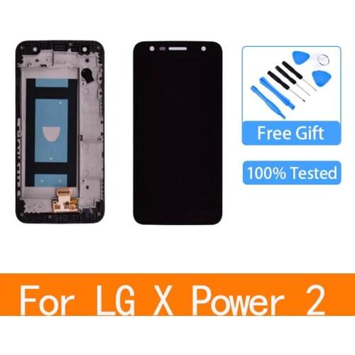For LG X Power 2 3 LCD With Frame 5.5" K10 Power M320TV M320 M320F M320N X510WM X500 Display Touch Screen
