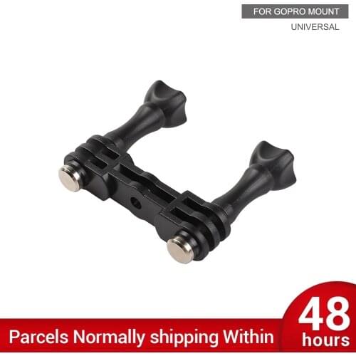 Double Dual Holder Bracket Tripod Mount Adapter for GoPro Hero 9 8 7 6 5 4 Yi 4K Sjcam Sj8 M10 Eken H9r Action Camera Accessory