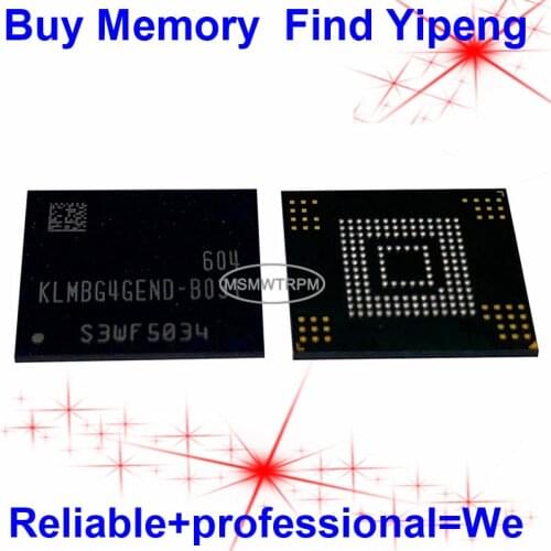 KLMBG4GEND-B031 BGA153Ball EMMC5.0 5.0 32GB Mobilephone Memory New original and Second-hand Soldered Balls Tested OK