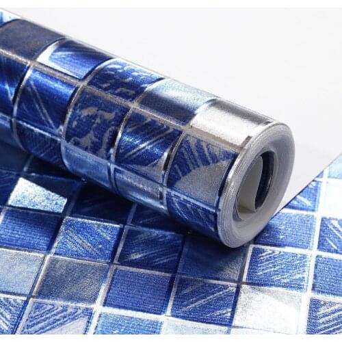 Foil Gold Modern Wallpapers Home Decor Gold Blue Siver Grey Black Red Mosaic Wall Paper 3d Ktv Ceiling Background Wall Mural