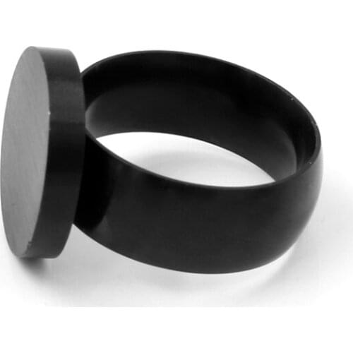 316L Stainless Steel Round head Ring Simple Fashion Finger Rings For Women Men Personality Punk Style Round Jewelry