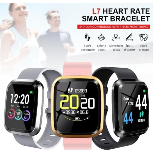 Multi-sport Smart Watch Heart Rate Blood Pressure Monitoring Smart Bracelet Waterproof Touch 1.3-inch TFT-LCD Color Screen Watch