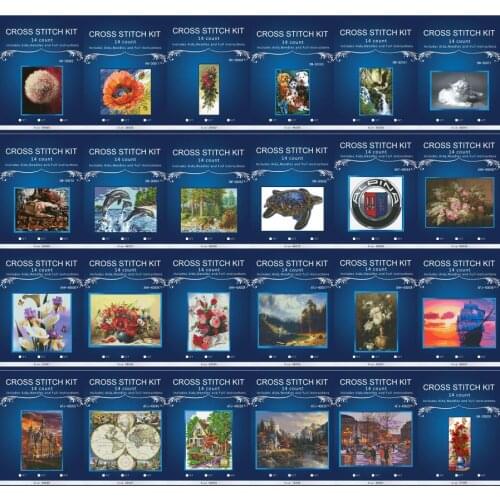 Fruit Cross Stitch Kits Crafts Grapes Lemon Peaches 14CT Embroidered Handmade Art DMC Oil Painting Set Wall Home Decor 4