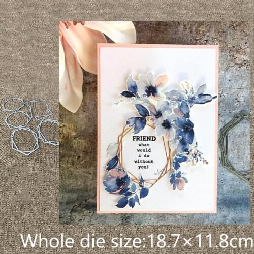 New Design Craft Metal stencil mold Cutting Dies 5pcs frame decoration scrapbook die cuts Album Paper Card Craft Embossing