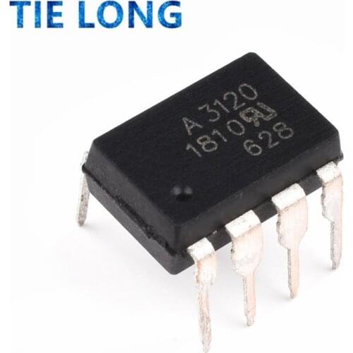 10pcs/lot HCPL3120 HCPL-3120 A3120 A 3120 DIP-8 FOD3120 HCPL 3120 Optocoupler