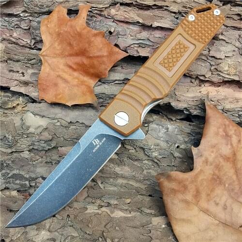 Outdoor Tactical Camping Hunting Survival Pocket Quick Folding Knife D2 Blade G10 Handle Traveling Venturing Collection Knives