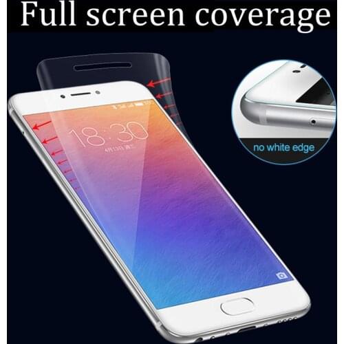 3pcs Full Coverage Screen Protector For Meizu M3 note soft TPU material anti-explosion high stickiness retail packing set