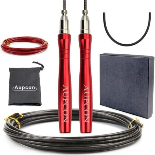 Crossfit Jump Rope High Speed Skipping Rope Double Unders Adjustable forMMA Boxing Fitness Skip Workout Training