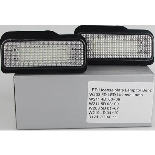 LED CANBUS No Error License Plate Light Base bulb For Mercedes-Benz W203 5D W211 4D W219 R171 2D Car Number Plate lamp White