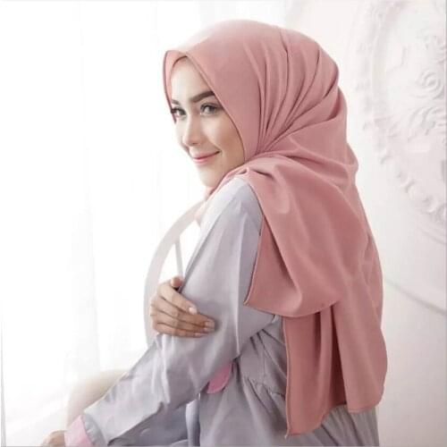 Turkish Muslim Fashion Chiffon Hijab Scarf Islam Musulman Ensembles Headscarf Shawl Turban De Mode Turbans for Women Arabic Caps