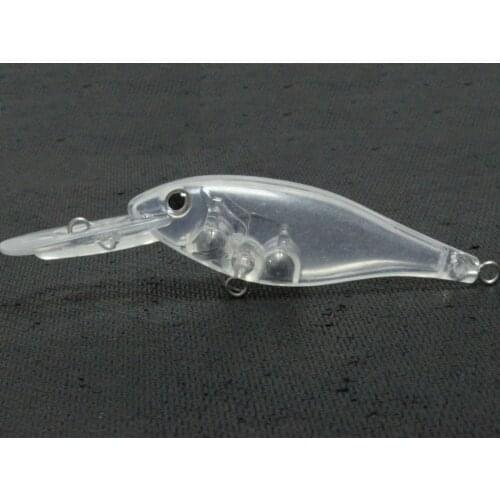 WLure 9.5cm Medium Depth Diver with Tiny Wobbling Jerkbait Unpainted Lures 10 per Set Random Eyes for Lure DIY Making UPC187