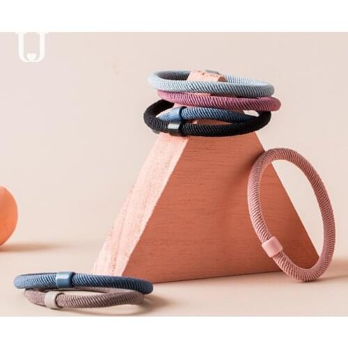 Youpin Jordan&Judy Hair Ring Cute Head Rope Tie Hair Rubber Band Hairpin Simple Hair Rope Hair Accessories 12pcs/set