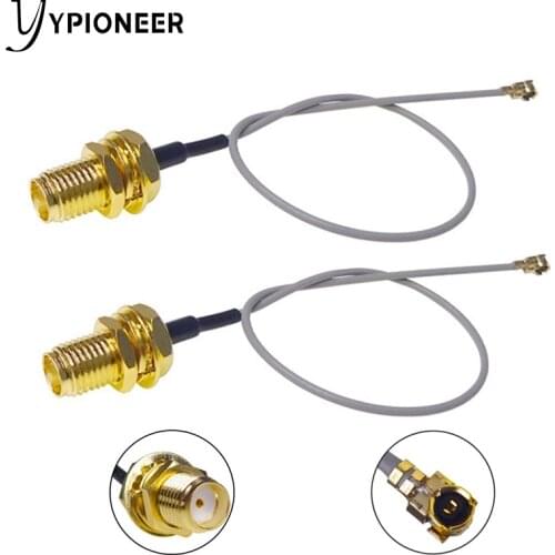 YPioneer XC-IPX-SMA-15 2PCS U.FL/IPX IPEX UFL to SMA Female Antenna WiFi Pigtail Cable 15cm for Wireless Routers Mini PCIe Cards