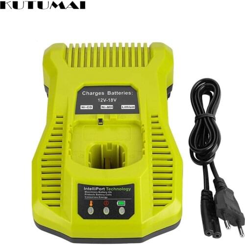 QC3.0 8v Battery Charger for 3A 12V 14V 18V NI-CD NI-MH Li-ion Battery for Ryobi P102 P107 P108 BPL1820 P102 One Dual Chemistry