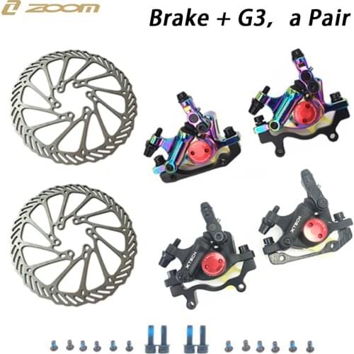ZOOM New XTECH HB-100 hydraulic line pull disc brake Cylinder with HS1 G3 rotors compatible M375 TX805 MT200 M315 M365 M395 M447