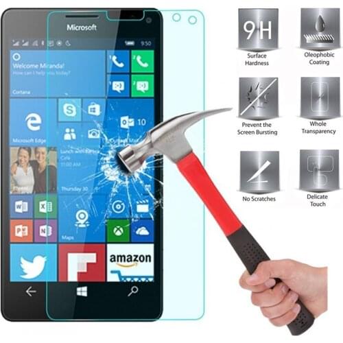 0.3mm 9H Explosion-Proof Premium Tempered Glass Screen Protector Protective Film For Nokia Lumia 650 Protection