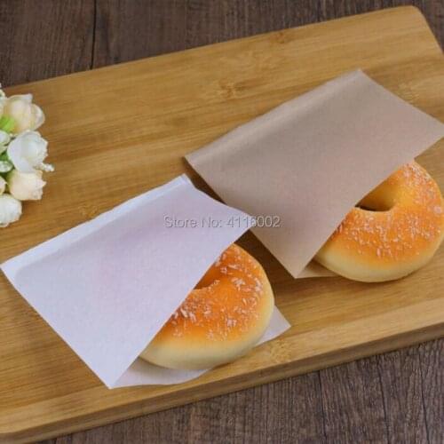 1000pcs Kraft Paper Sandwich Wrapping Paper Liners Greaseproof Hamburger Wrapping Paper For Sandwich Bakery Food