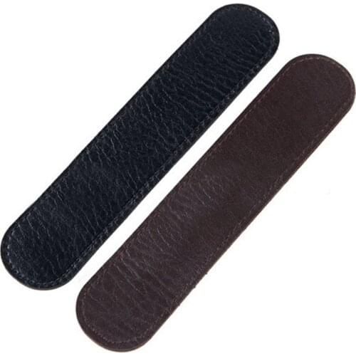 200pcs 16*3cm PU Leather Mini Pen Bag Pencil Pouch Holder Business Gift Packaging For Guest Free Shipping ZA5284