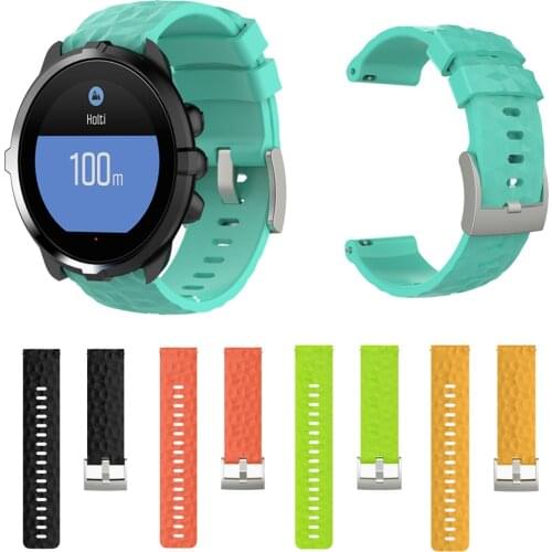 24mm Watch Strap Silicone Smart Watch Band Replacement Bracelet Wristband For Suunto Spartan Sport Wrist Hr Baro Multisport GPS
