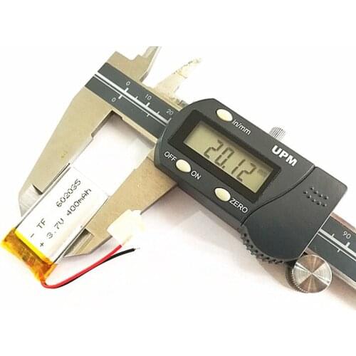 3.7V 400mAh 602035 Lithium Polymer Li-Po li ion Rechargeable Battery cells For Mp3 MP4 MP5 GPS PSP mobile bluetooth