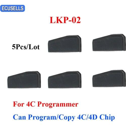 5 Pcs/Lot Car Key Chip LKP-02 Blank Chip Can Program / Copy 4C / 4D Chip for 4C Programmer