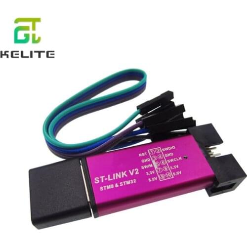 5PCS ST LINK Stlink ST-Link V2 Mini STM8 STM32 Simulator Download Programmer Programming With Cover