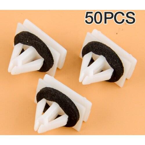 50pcs Exterior Rocker Panel Moulding Clip Fastener Retainer With Sealer Fit for Ford Escape Lincoln MKC 2013-2021 W715201-S300