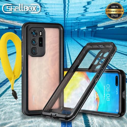 Shellbox IP68 Waterproof Case for Huawei P40 Pro P30 Lite Case Shockproof Diving Cover for Huawei P20 Pro Nova3e Underwater Case