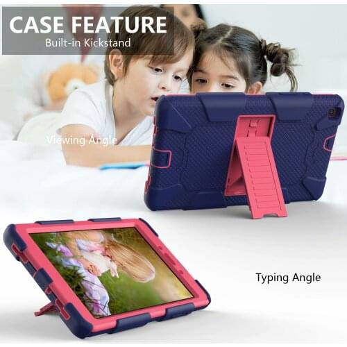 Kids Safe Armor Case For Samsung Galaxy Tab A 8.0 2019 T290 T295 SM-T290 SM-T295 Tablet PC Silicon Hybrid Stand Full Body Cover