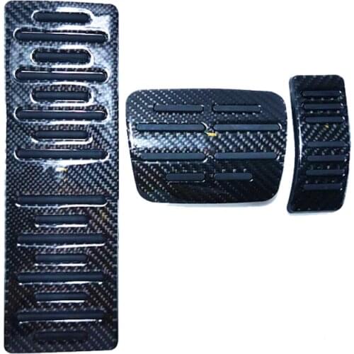 For Porsche Cayenne 2018 2019 2020 Car Accelerator Brake Pedals Rest Pedal Cover Real Carbon Fiber For Porsche Macan 2014~2017