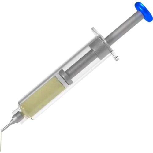 Aluminum Alloy Solder Flux Needle Booster Manual Syringe Type Push Rod Rosin Paste Propulsion Tool