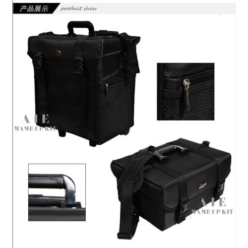 2 IN 1 makeup bag professional Cosmetic Bag Makeup Salon bag beauty bag