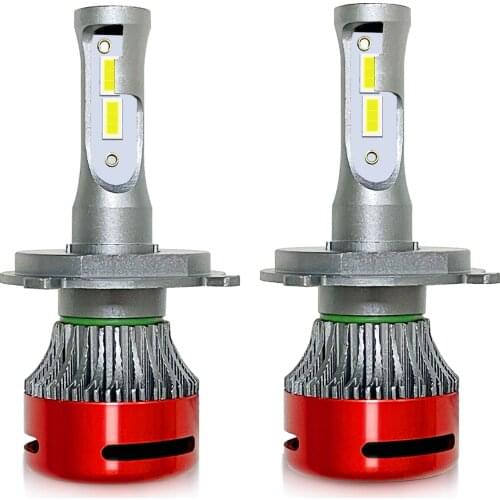 Muxall 2PCS H7 Led High Power Mini Car Headlight 12000LM H1 H4 H8 H11 9005 9006 Hb3 9004 9007 H13 9012 Led Bulb Turbo Fog Lamp
