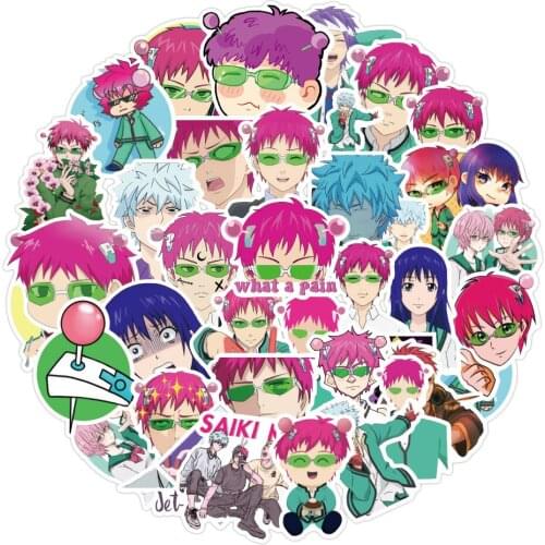 Stickers Saiki Kusuo Anime No Sai-nan The Disastrous Life PSI Saiki K Cosplay 10/30/50PCS Laptop DIY Skateboard Gift Accessories
