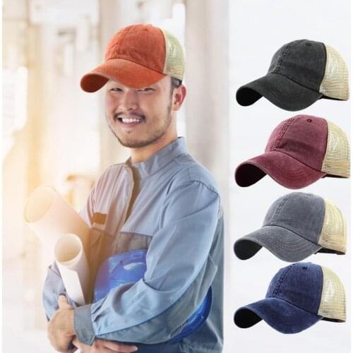 2019 New Unisex Baseball Cap Washed Twill Cotton Baseball Cap Summer Sunscreen Casual Vintage Adjustable Baseball Hat