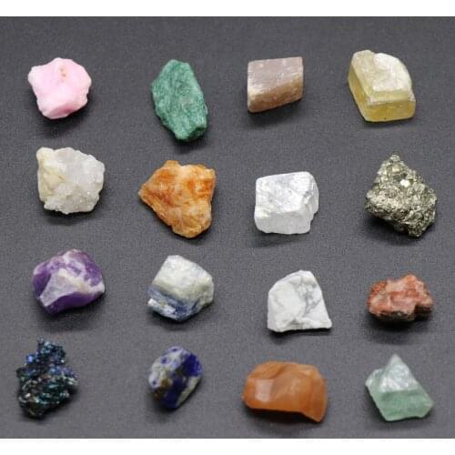 Original Rock Collection Mixed Gems Mineral Energy Natural Crystal Stone Quartz Beads Reiki Healing Chakra Display Stone Beads