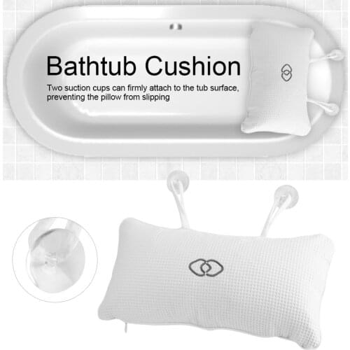 Bath Pillows Non-Slip Bathtub Spa Pillow Bath Cushion With Suction Cups Head Neck Support Neck Bathtub Cushion