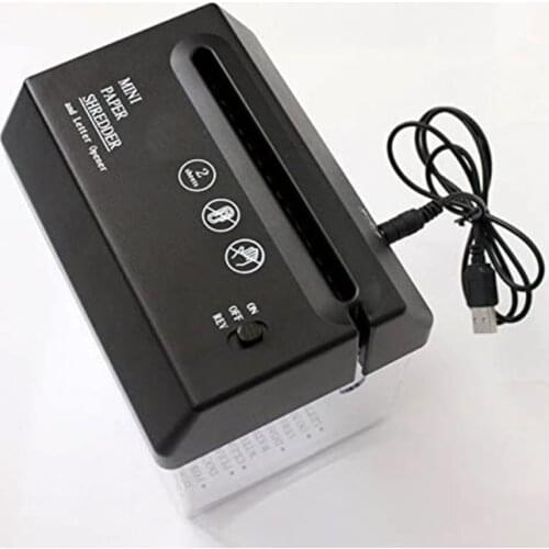 Mini Hand Portable Paper Shredder A6 Manual Shredder Documents Paper Cutting Tool Home Office Desktop Paper Cutting Tool