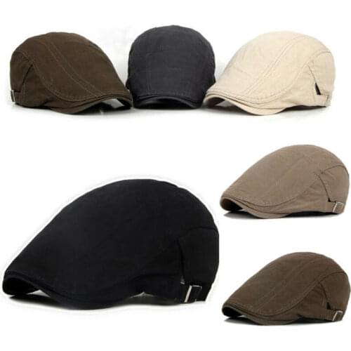 Unisex Fashion Hat Berets Cap Golf Driving Sun Flat Cap Cotton Berets Caps for Men Casual Peaked Hat Visors Casquette Hats