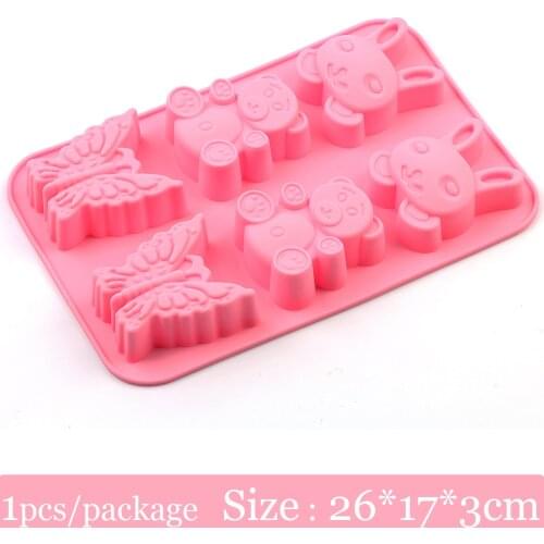Silicone molds cake decorating tools chocolate mould wedding decoration mould baking mold butterfly Bear rabbit mold shape