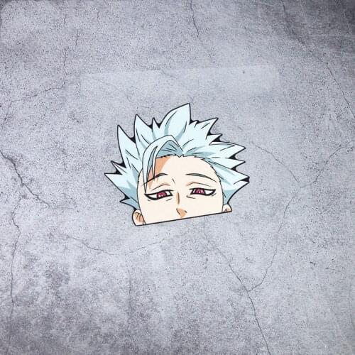 Car Styling Sticker Auto Oil Tank Window Body Vinyl Computer Decals for Anime Cartoon The Seven Deadly Sins The Crimes of Greed