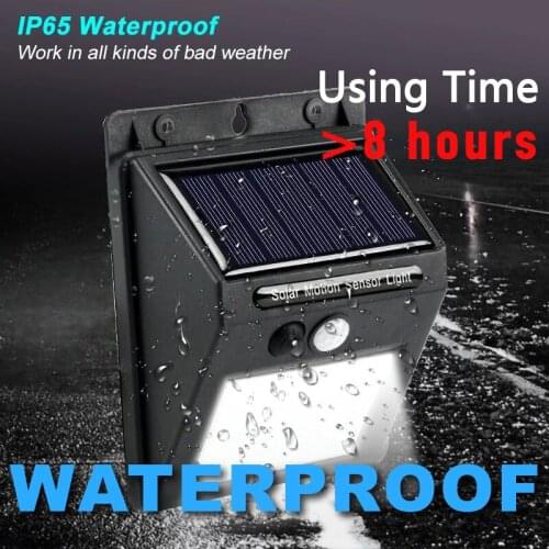 20/30/100 LED Solar Panel Garden Lamp Outdoor Waterproof P67 Spot Security Flood Wall Lamp with Wireless Remote lights